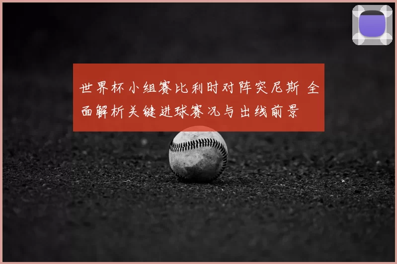 世界杯小组赛比利时对阵突尼斯 全面解析关键进球赛况与出线前景